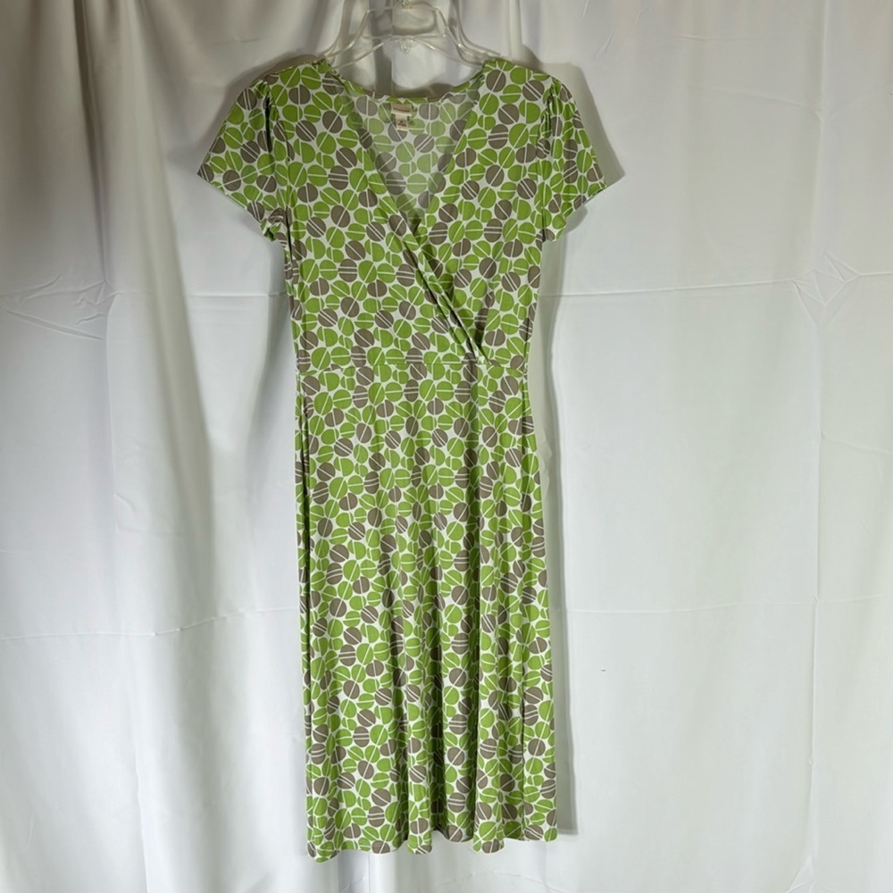Merona Green/gray Geometric Midi‎ Dress XL